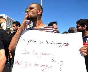 Manifestation à Tunis, 2017 - crédits : Sofienne Hamdaoui/ AFP