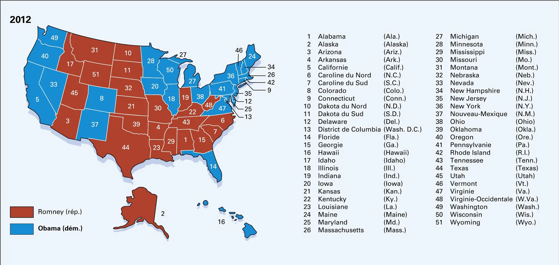 États-Unis : élections présidentielles depuis 1948 - vue 17