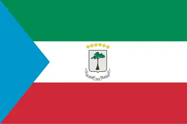Guinée équatoriale : drapeau - crédits : Encyclopædia Universalis France