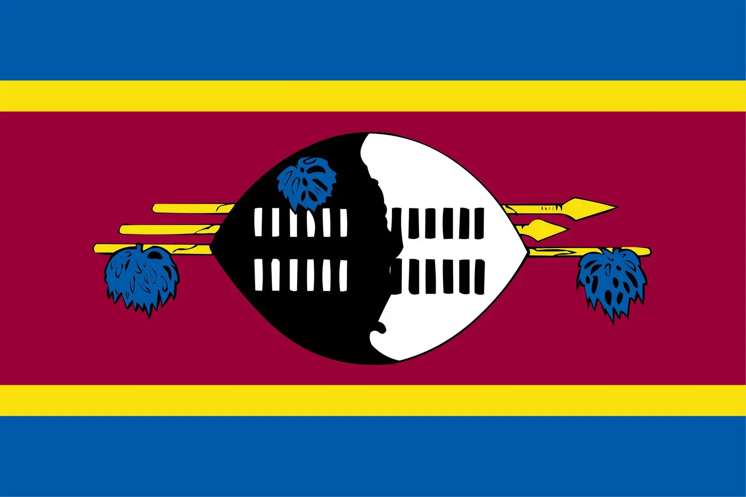Eswatini : drapeau