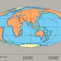 Marges actives, passives de divergence et passives de coulissage - crédits : Encyclopædia Universalis France