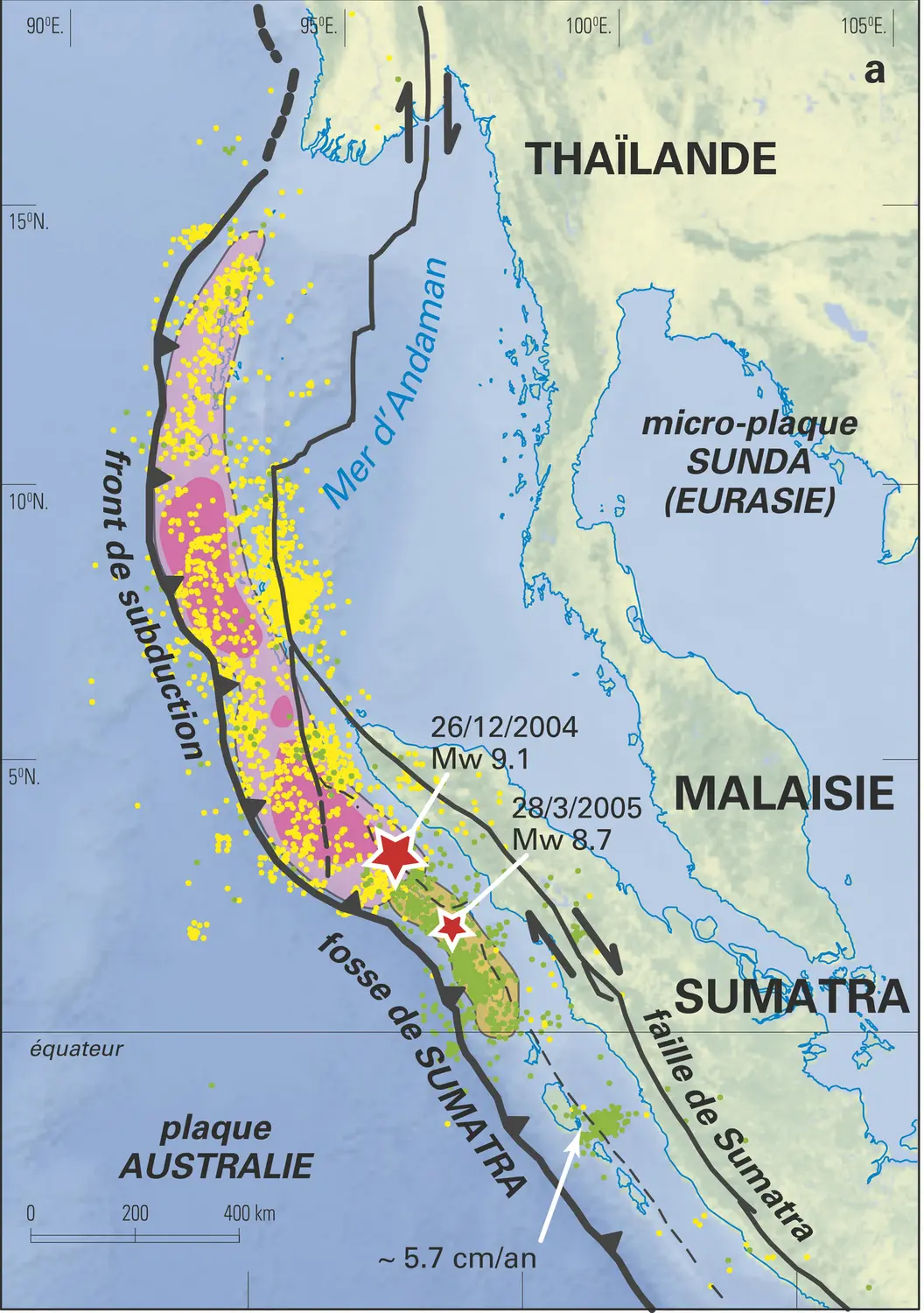 Séismes et subduction - vue 1