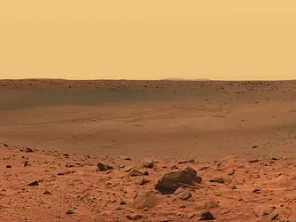 Mars : bord d'un cratère observé par Spirit - crédits : NASA