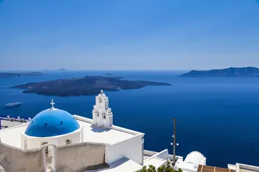 Église, île de Santorin, Grèce - crédits : Anastasios71/ Shutterstock