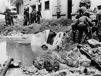 Attentat contre Carrero Blanco, Madrid, 1973 - crédits : Keystone/ Getty Images