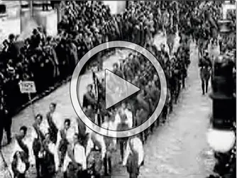 Marche sur Rome, 1922 - crédits : Pathé