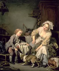 <it>L'Enfant gâté</it>, J.-B. Greuze - crédits :  Bridgeman Images 