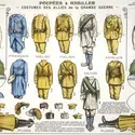 Épinal : imagerie d'Épinal, « Poupées à habiller : costumes des Alliés de la Grande Guerre » - crédits : J.-P. Verney/ AKG-images