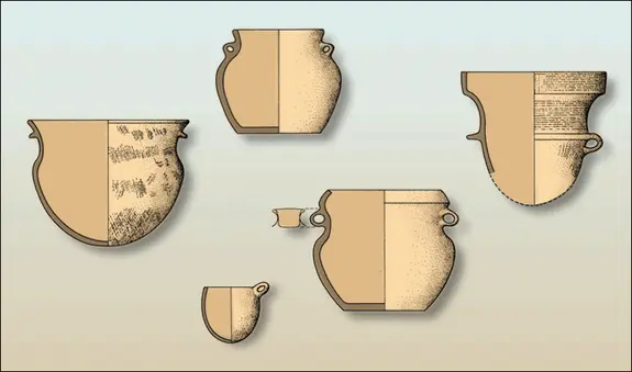 Formes céramiques de la culture de Hemudu, Chine (2)