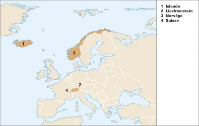 AELE (Association européenne de libre-échange) - crédits : Encyclopædia Universalis France