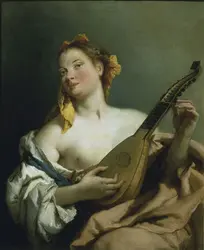 Femme à la mandoline, G. Tiepolo - crédits : Cameraphoto/ AKG-images