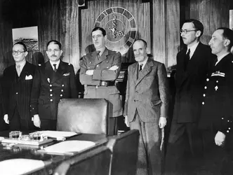 Le Comité national français à Londres, 1941 - crédits : Keystone-France/ Gamma-Keystone/ Getty Images