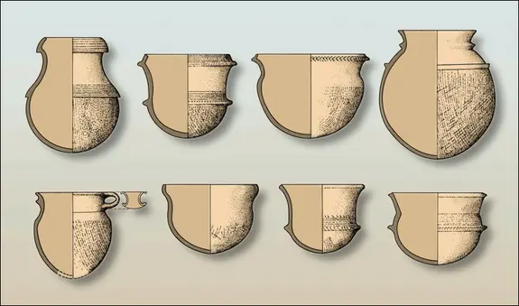 Formes céramiques de la culture de Hemudu, Chine (1)