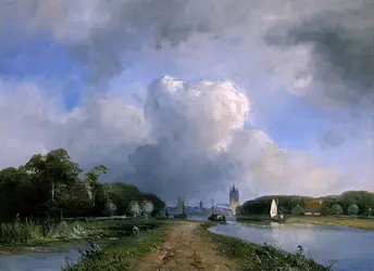 <it>Vue de Vliet près de Delft</it>, J. B. Jongkind - crédits :  Bridgeman Images 