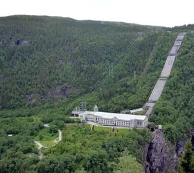 Usine de Vemork à Rjukan en Norvège, en 1945 - crédits : Michael Spiller/ Flickr ; CC BY-SA 2.0