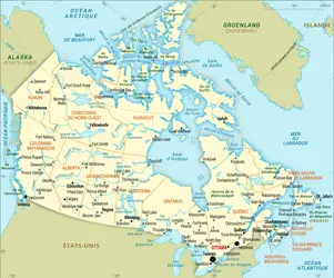 Canada : carte administrative - crédits : Encyclopædia Universalis France