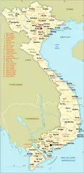 Vietnam : carte administrative - crédits : Encyclopædia Universalis France