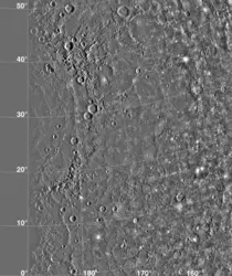 Bassin Caloris, Mercure - crédits : Courtesy NASA / Jet Propulsion Laboratory