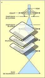Microscope électronique en transmission - crédits : Encyclopædia Universalis France