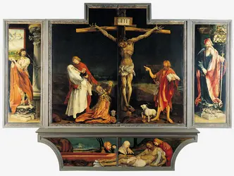 La Crucifixion, Grünewald - crédits : O. Zimmermann, Musée d'Unterlinden, Colmar