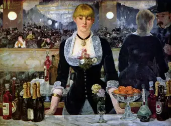 <it>Un bar aux Folies-Bergère</it>, É. Manet - crédits : Universal History Archive/ Universal Images Group/ Getty Images