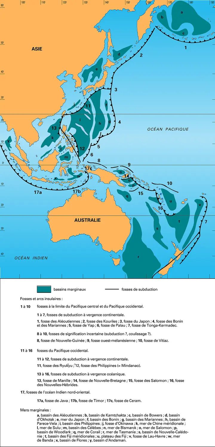 Ouest du Pacifique et du nord-est de l'océan Indien