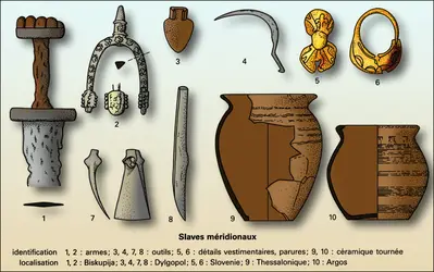 Culture matérielle du VIII<sup>e </sup>au X<sup>e </sup>s. (1) - crédits : Encyclopædia Universalis France