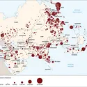 Asie : population - crédits : Encyclopædia Universalis France