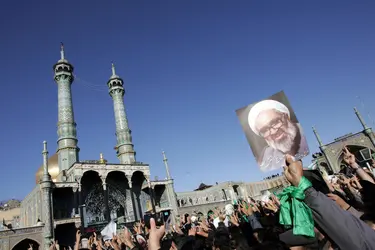 Funérailles de l'ayatollah Montazeri, Qom (Iran), 2009 - crédits : AFP