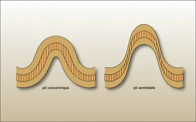 Plis concentrique et semblable - crédits : Encyclopædia Universalis France