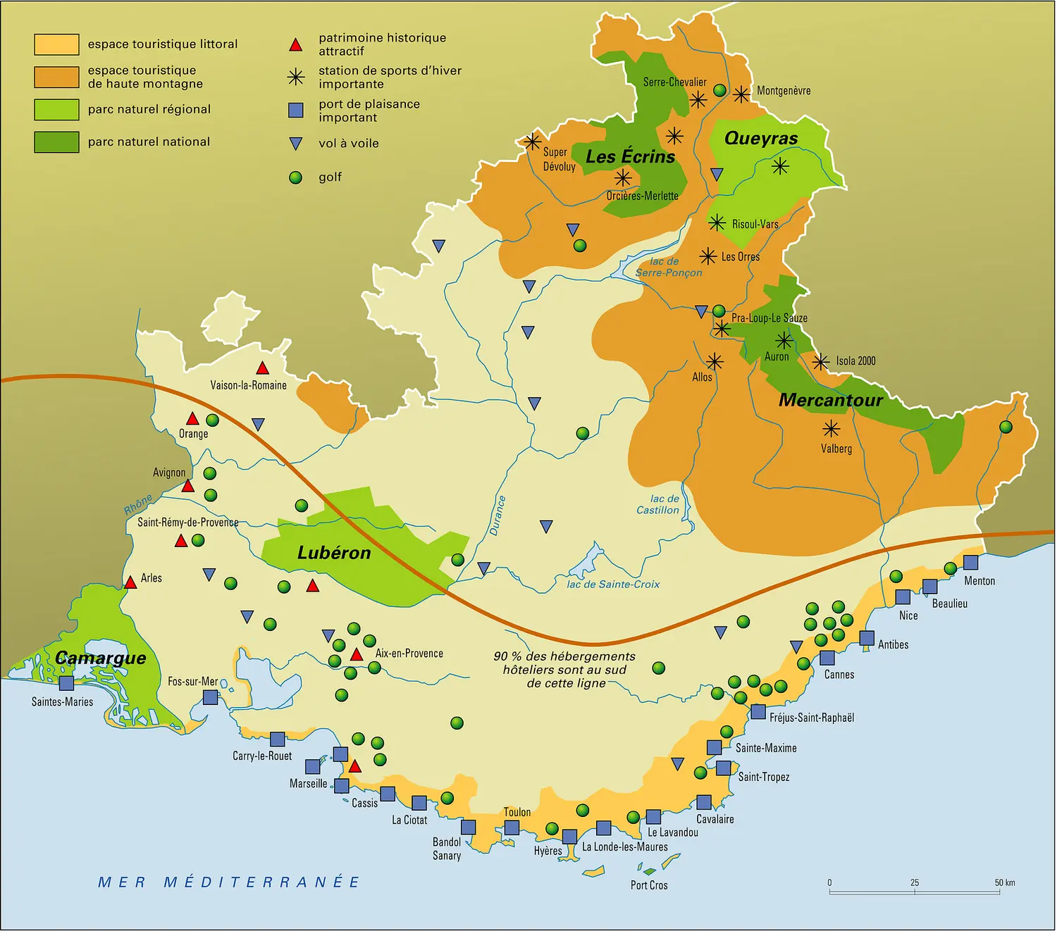 Provence-Alpes-Côte d'Azur : les loisirs