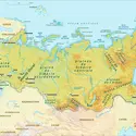 Russie : carte physique - crédits : Encyclopædia Universalis France