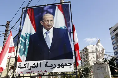 Michel Aoun, 2016 - crédits : Anwar Amro/ AFP