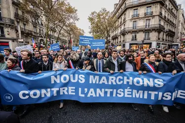 Marche contre l’antisémitisme à Paris, 2023 - crédits : Telmo Pinto/ SOPA Images/ LightRocket/ Getty Images