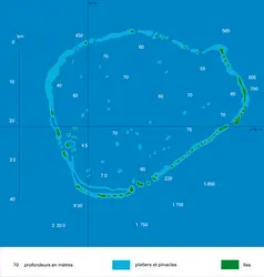 Atoll de Kolumadulu - crédits : Encyclopædia Universalis France