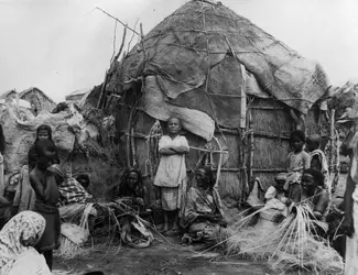 Fabricants de paniers à Djibouti - crédits : General Photographic Agency/ Hulton Archive/ Getty Images