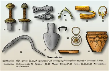 Culture matérielle du VIII<sup>e </sup>au X<sup>e </sup>s. (4) - crédits : Encyclopædia Universalis France